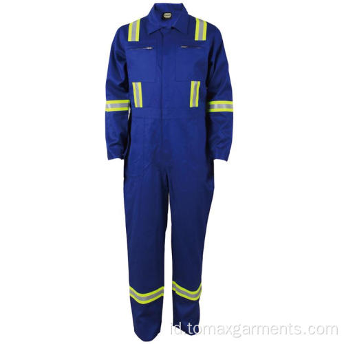 Keselamatan Workwear FR Coverall Api Resisitant Secara Keseluruhan